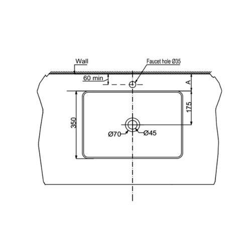 Chậu rửa mặt lavabo Regal Hafele 588.79.075