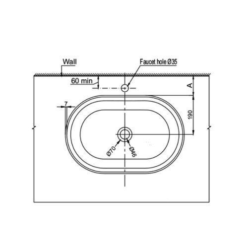 Chậu rửa mặt lavabo Vigor Hafele 588.79.077 3 Chậu rửa mặt lavabo Vigor Hafele 588.79.077