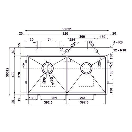 Combo chậu bếp Hafele và phụ kiện 567.94.058 3 Combo chậu bếp Hafele và phụ kiện 567.94.058
