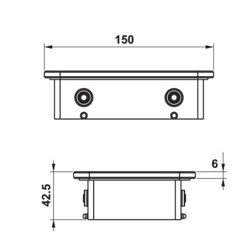 Kệ đựng ly kính trắng Hafele 495.80.239 5 Kệ đựng ly kính trắng Hafele 495.80.239
