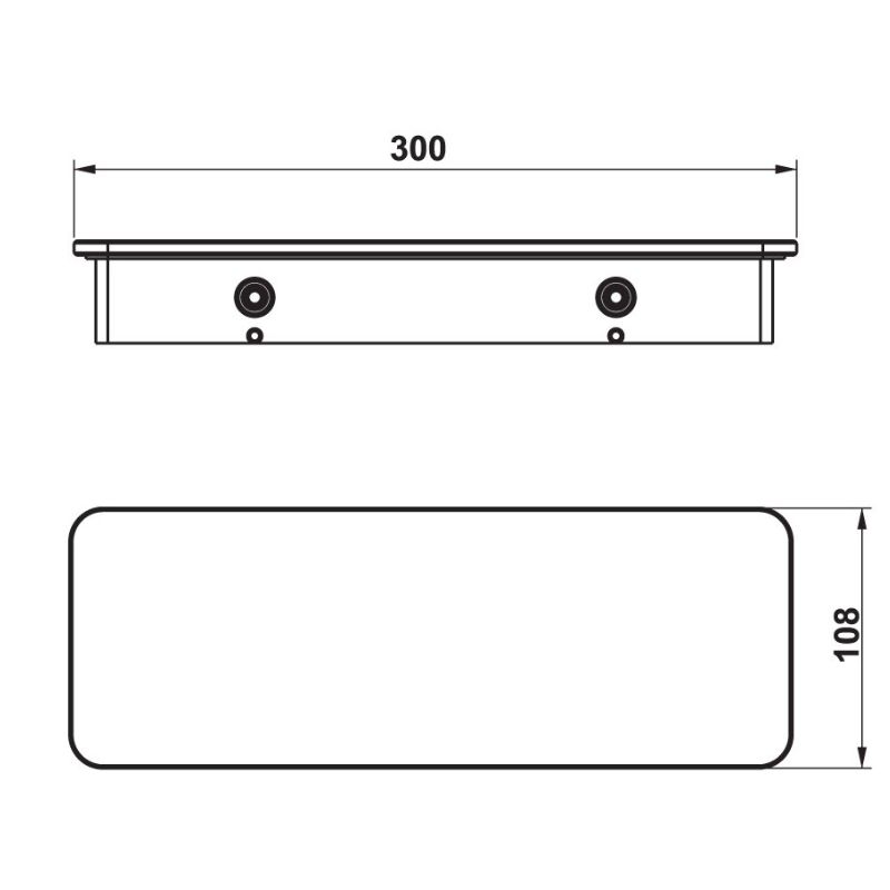Kệ kính trắng 300 Hafele 495.80.238 Kệ kính trắng 300 Hafele 495.80.238