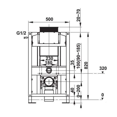 Két nước âm Mechanical 1140 Hafele 588.73.922