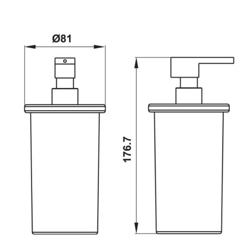 Ly xịt xà phòng Hafele 495.80.240