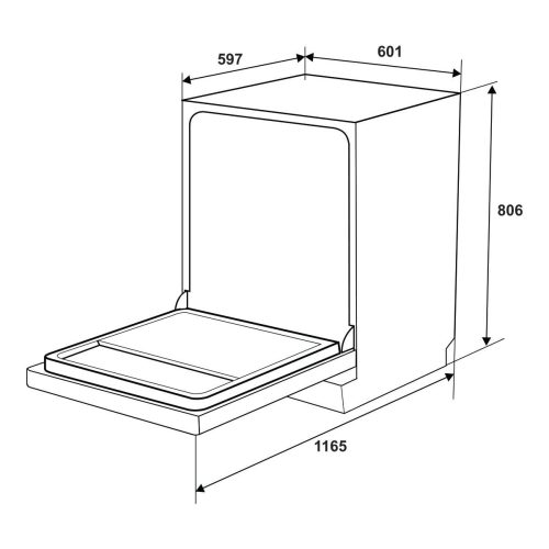 Máy rửa chén độc lập Hafele HDW-F6012S 5 Máy rửa chén độc lập Hafele HDW-F6012S