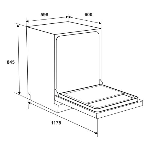 Máy rửa chén độc lập Hafele HDW-F602TB 4 Máy rửa chén độc lập Hafele HDW-F602TB