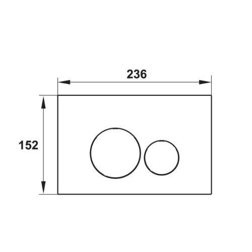 Nút nhấn xả thải Mechanical tròn Hafele 588.73.543