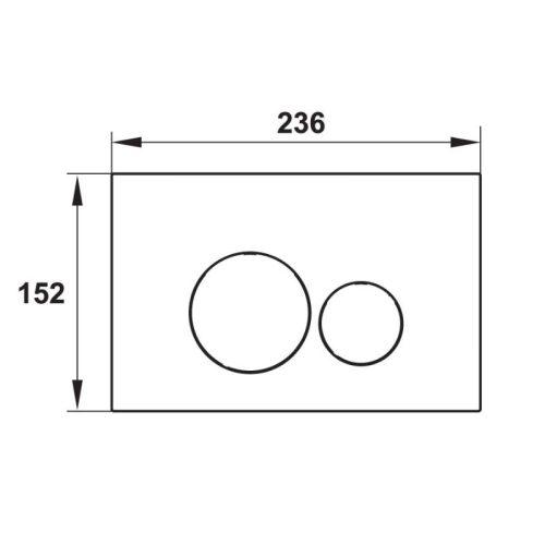 Nút nhấn xả thải Mechanical tròn Hafele 588.73.544