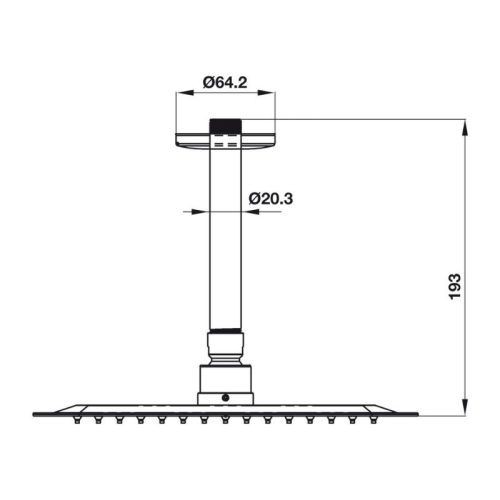 Sen đầu gắn trần Airsense 250S Hafele 485.60.623 3 Sen đầu gắn trần Airsense 250S Hafele 485.60.623