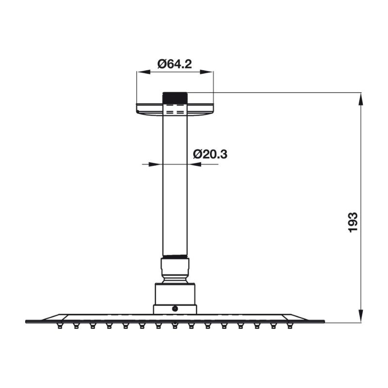 Sen đầu gắn trần Airsense 250S Hafele 485.60.623 Sen đầu gắn trần Airsense 250S Hafele 485.60.623
