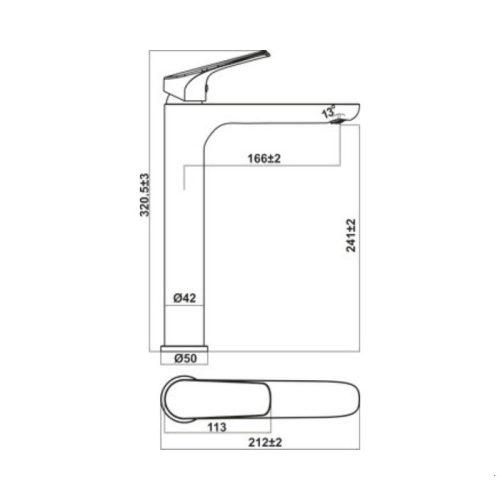 Vòi trộn lavabo Vigor 240 Hafele 495.61.140