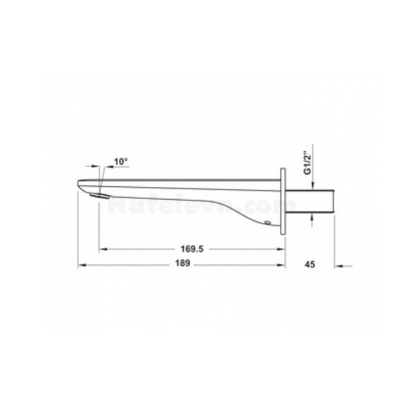 Vòi xả bồn 1 đường nước 160 Kobe đen Hafele 589.15.090 Vòi xả bồn 1 đường nước 160 Kobe đen Hafele 589.15.090