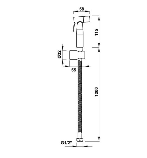 Vòi Xịt Vệ Sinh Hafele 485.95.032