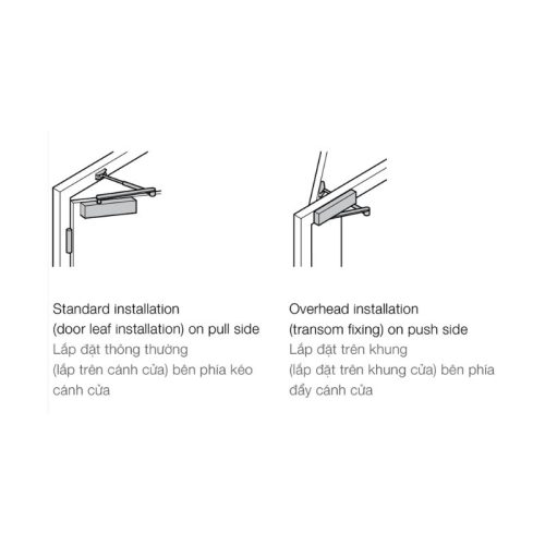 Lắp đặt tay đẩy hơi cùi chỏ 150Kg DCL55 Hafele 931.84.568
