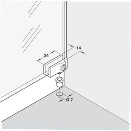 Mô tả bản lề cửa Hafele 361.69.320