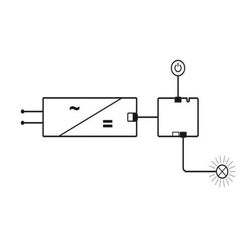 Mô tả bộ chia 2 cổng ra 12V Hafele 833.95.902