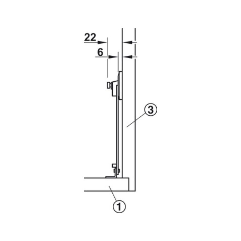 Mô tả tay đẩy Flap 160mm Hafele 365.75.726 Mô tả tay đẩy Flap 160mm Hafele 365.75.726