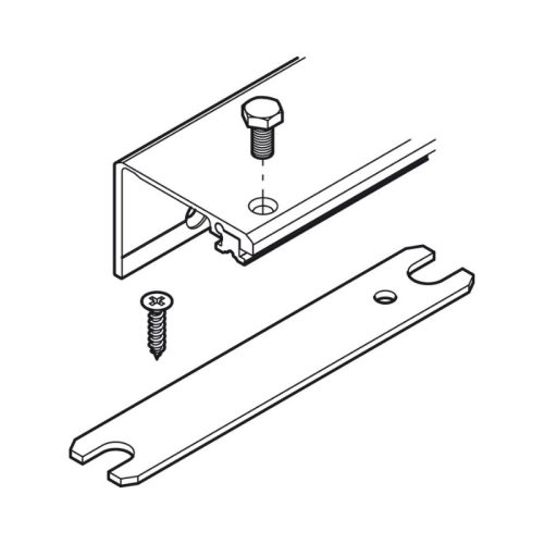 Mô tả thanh kết nối cho 1 bên cánh 900mm Hafele 408.30.092