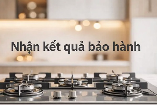 nhận kết quả bảo hành bếp hafele