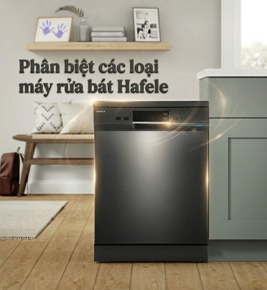 phân biệt các loại máy rửa bát hafele