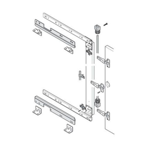 Phụ kiện đồng bộ cho bộ trượt xoay Hafele 408.05.507