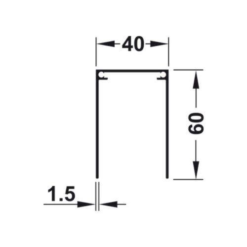 Ray dẫn hướng đơn phía trên Hafele 403.36.906