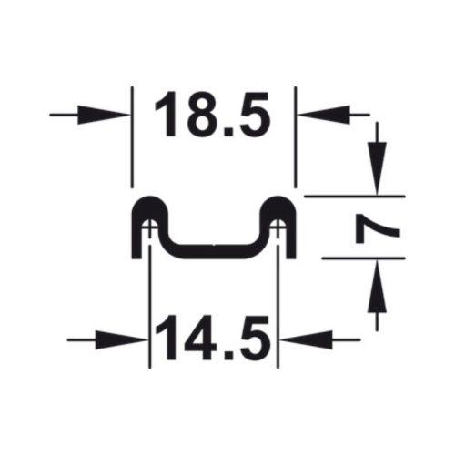 Ray trượt đôi Hafele 415.11.605