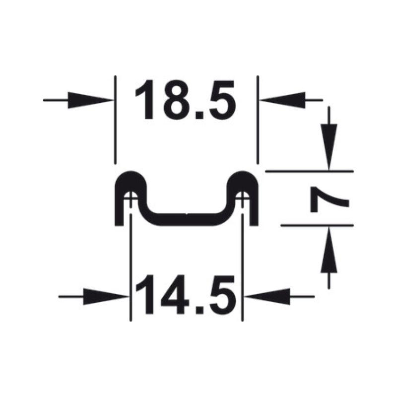 Ray trượt đôi Hafele 415.11.605 Ray trượt đôi Hafele 415.11.605
