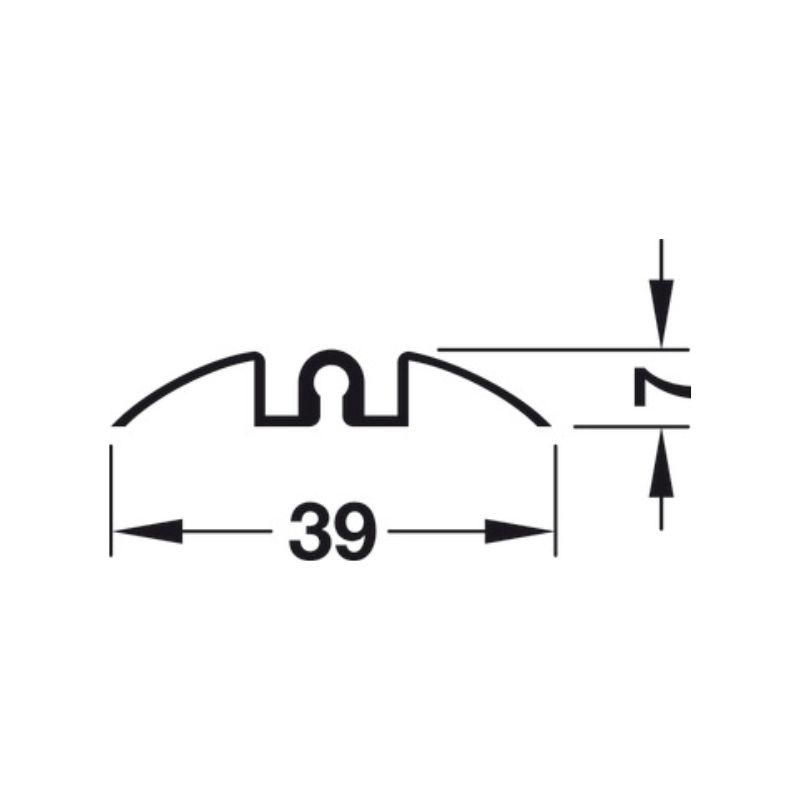 Ray trượt đơn Slido R-Aluflex Hafele 403.36.933 Ray trượt đơn Slido R-Aluflex Hafele 403.36.933