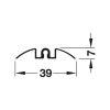 Ray trượt đơn Slido R-Aluflex Hafele 403.36.936