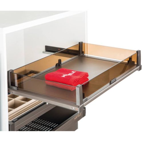 Rổ kéo bằng kính Hafele 807.95.171