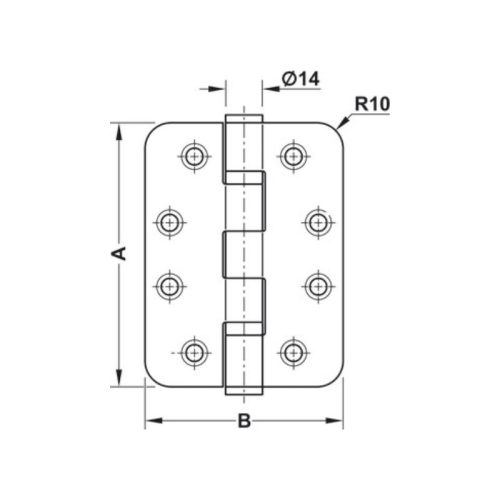 Thông số bản lề lá Hafele 926.98.050