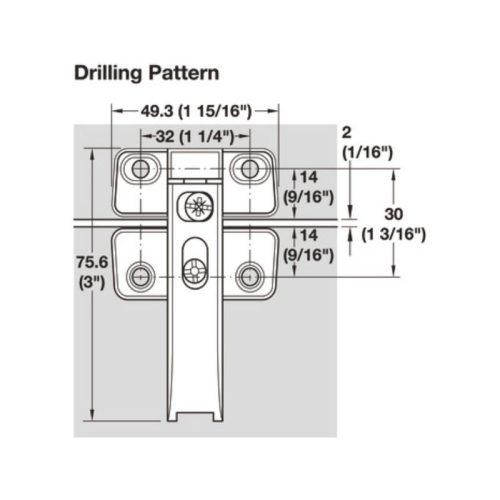 Thông số bản lề tủ Hafele 372.64.796