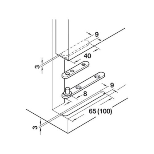 Thông số bản lề xoay Hafele 361.02.531