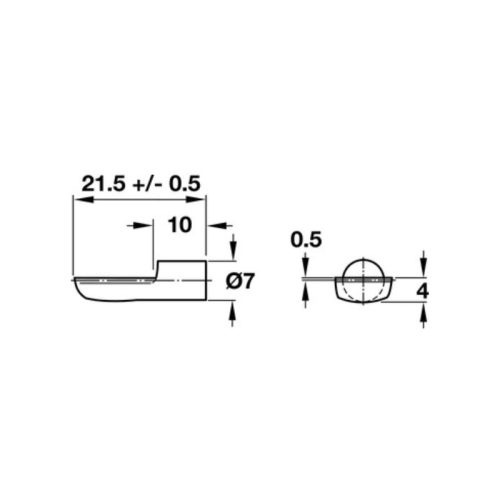 Thông số Bas đỡ kệ Hafele 282.01.701