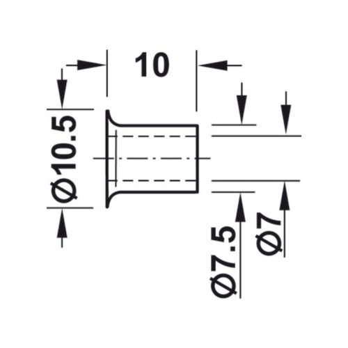 Thông số Bas đỡ kệ Hafele 282.50.704