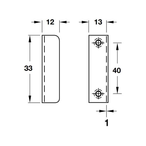 Thông số Bas giữ góc vuông Hafele 239.41.013