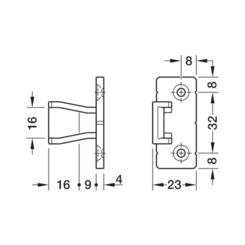Thông số Bas treo Pacofix PF Hafele 262.50.358