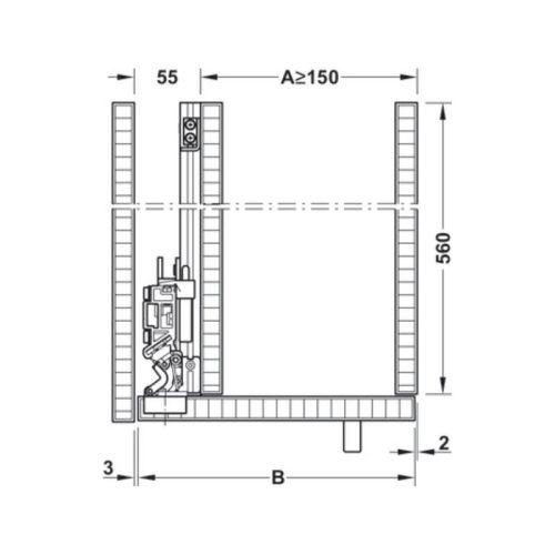 Bộ cửa trượt Slido F-Park72 50A Hafele 408.45.026 3 Thông số bộ cửa trượt Slido F-Park72 50A Hafele 408.45.026