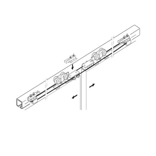 Thông số bộ phụ kiện cửa trượt đồng bộ cho Classic P Hafele 940.44.002