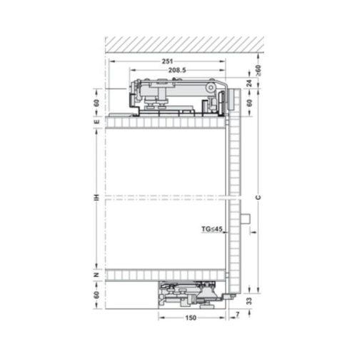 Thông số bộ phụ kiện Finetta F-Flush53 50A Hafele 406.11.286