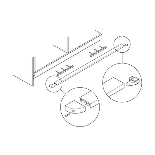 Thông số bộ ray sàn Hawa Folding Concepta III Hafele 408.32.435