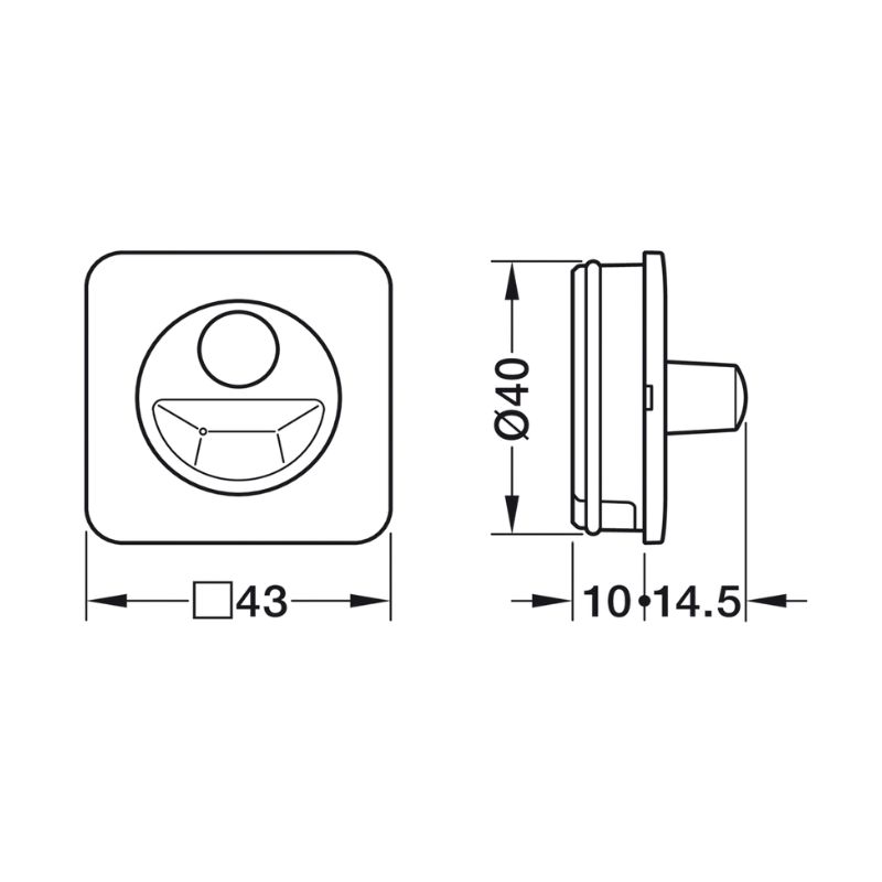 Thông số chuyển động không dây Mesh Hafele 850.00.953 Thông số chuyển động không dây Mesh Hafele 850.00.953