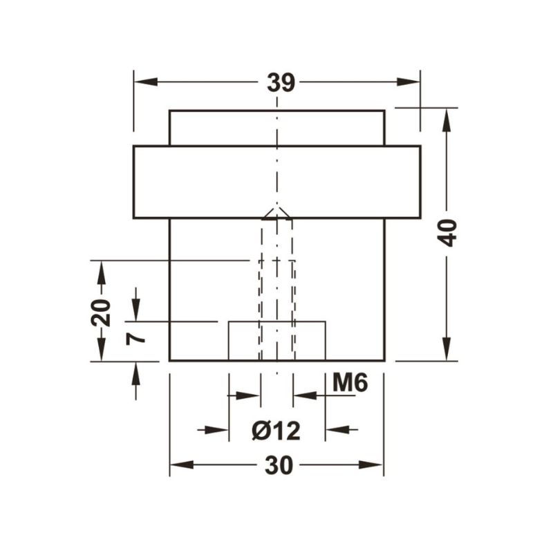 Thông số chặn cửa gắn sàn Hafele 937.56.433 Thông số chặn cửa gắn sàn Hafele 937.56.433