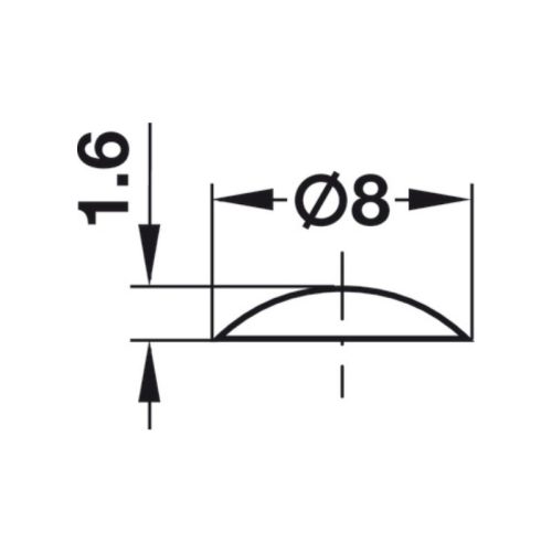 Thông số chặn cửa giảm ồn tự dính Hafele 356.21.420