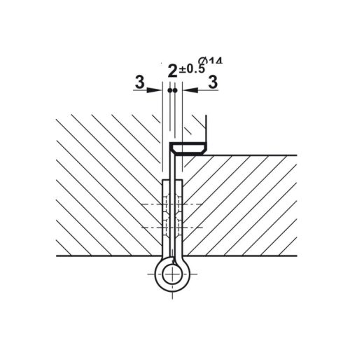 Thông số chi tiết bản lề lá 2 vòng bi Hafele 926.98.060