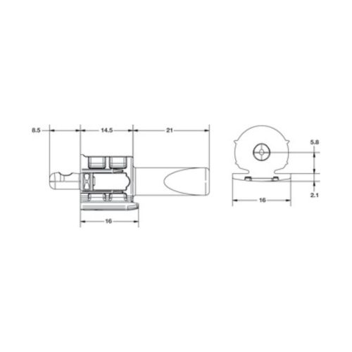 Thông số chốt kệ KINTAI HÄFELE 282.84.313