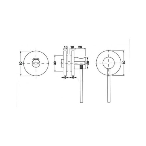 Thông số chốt vệ sinh cửa kính 8-15mm Hafele 981.12.041