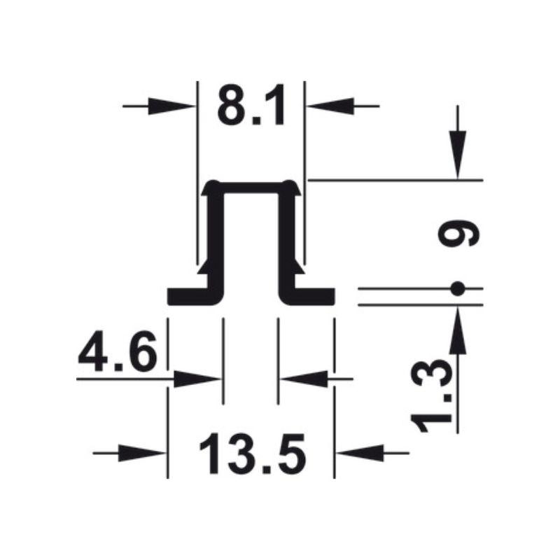 Thông số chung ray trượt F-Line11 12A Hafele 404.71.801 Thông số chung ray trượt F-Line11 12A Hafele 404.71.801