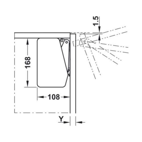 Thông số chung tay nâng Free Flap Hafele 372.91.406