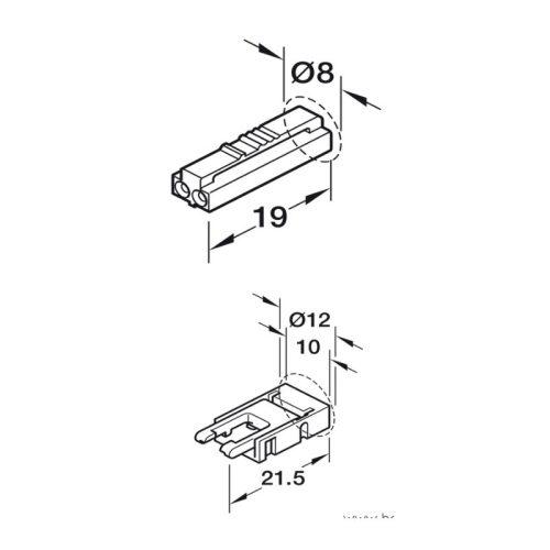 Thông số dây dẫn điện 12V dài 2000mm Hafele 833.95.700